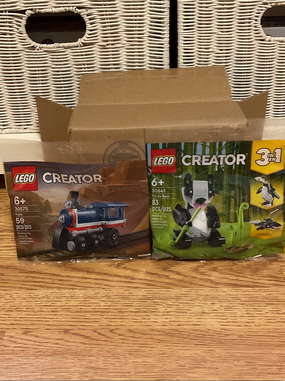 LEGO 30575 Train Polybag and 30641 Panda Bear. NEW